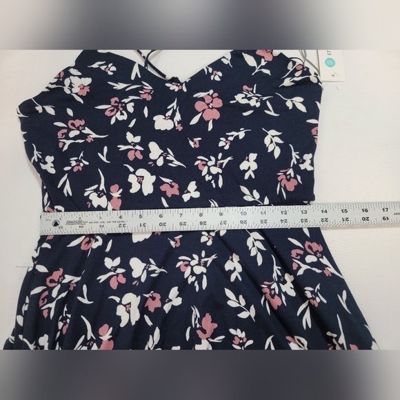 NINE BRITTON ANGIE FLORAL SPAGHETTI STRAP KNIT MIDI DRESS SIZE MP W/POCK… - Picture 7 of 13